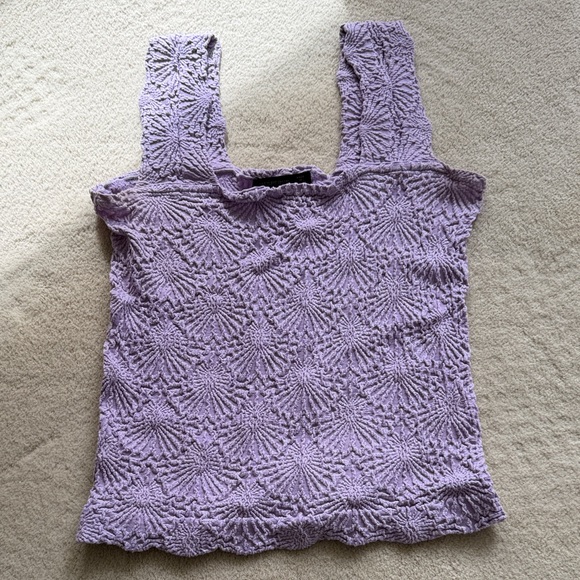 Vici Tops - Vici Lavender Eileen Textured Women's tank Top